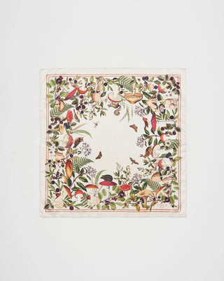 Fable England Mushroom Square Scarf Ivory Orla - MMJs Fashion