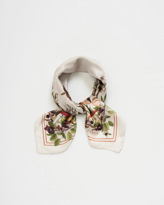 Fable England Mushroom Square Scarf Ivory Orla - MMJs Fashion