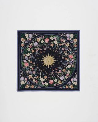 Fable England Narrative Square Scarf Navy Selene - MMJs Fashion
