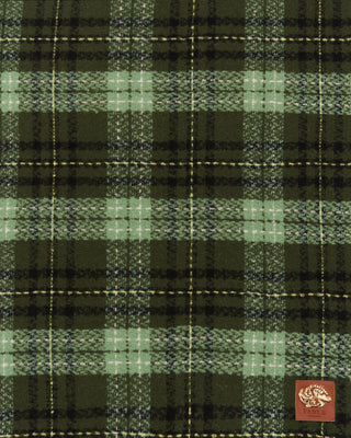 Fable England Plaid Boucle Scarf Green - MMJs Fashion