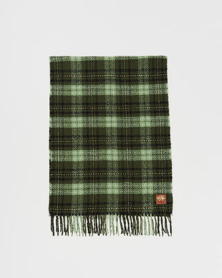 Fable England Plaid Boucle Scarf Green - MMJs Fashion