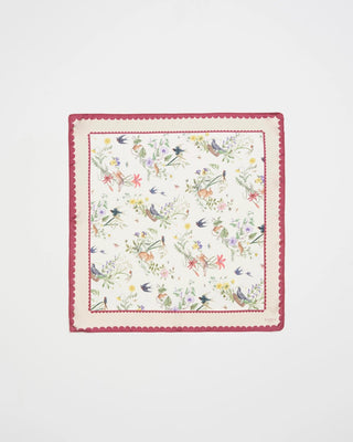 Fable England Running Bunny Toile Square Scarf Ivory - MMJs Fashion