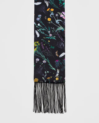 Fable England Wilderness Silky Scarf Black - MMJs Fashion