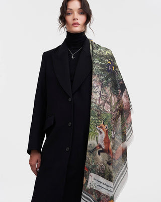 Fable England Woodland Tales Scarf Green - MMJs Fashion