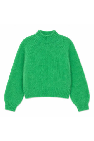 TWNS Mock Neck Jumper Grass Green Hina