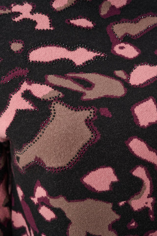 Joseph Ribkoff Abstract Jacquard Jumper Black Elderberry - MMJs Fashion