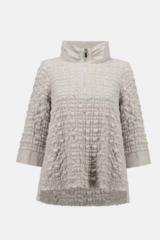 Joseph Ribkoff Bubble Jacquard A - Line Top Beige - MMJs Fashion