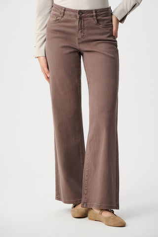 Joseph Ribkoff Classic Wide Leg Stretch Jeans Mink Goldie - MMJs Fashion