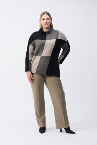 Joseph Ribkoff Classic Wide Leg Trousers Beige - MMJs Fashion