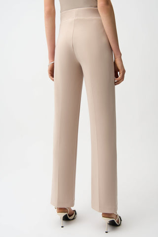 Joseph Ribkoff Classic Wide Leg Trousers Beige - MMJs Fashion