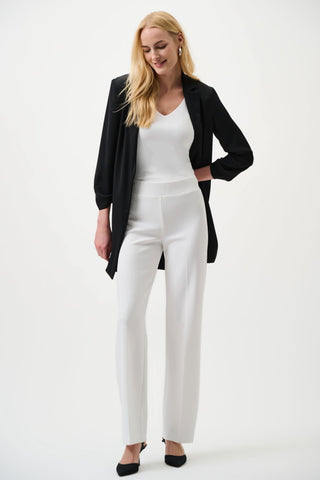 Joseph Ribkoff Classic Wide Leg Trousers Ivory - MMJs Fashion