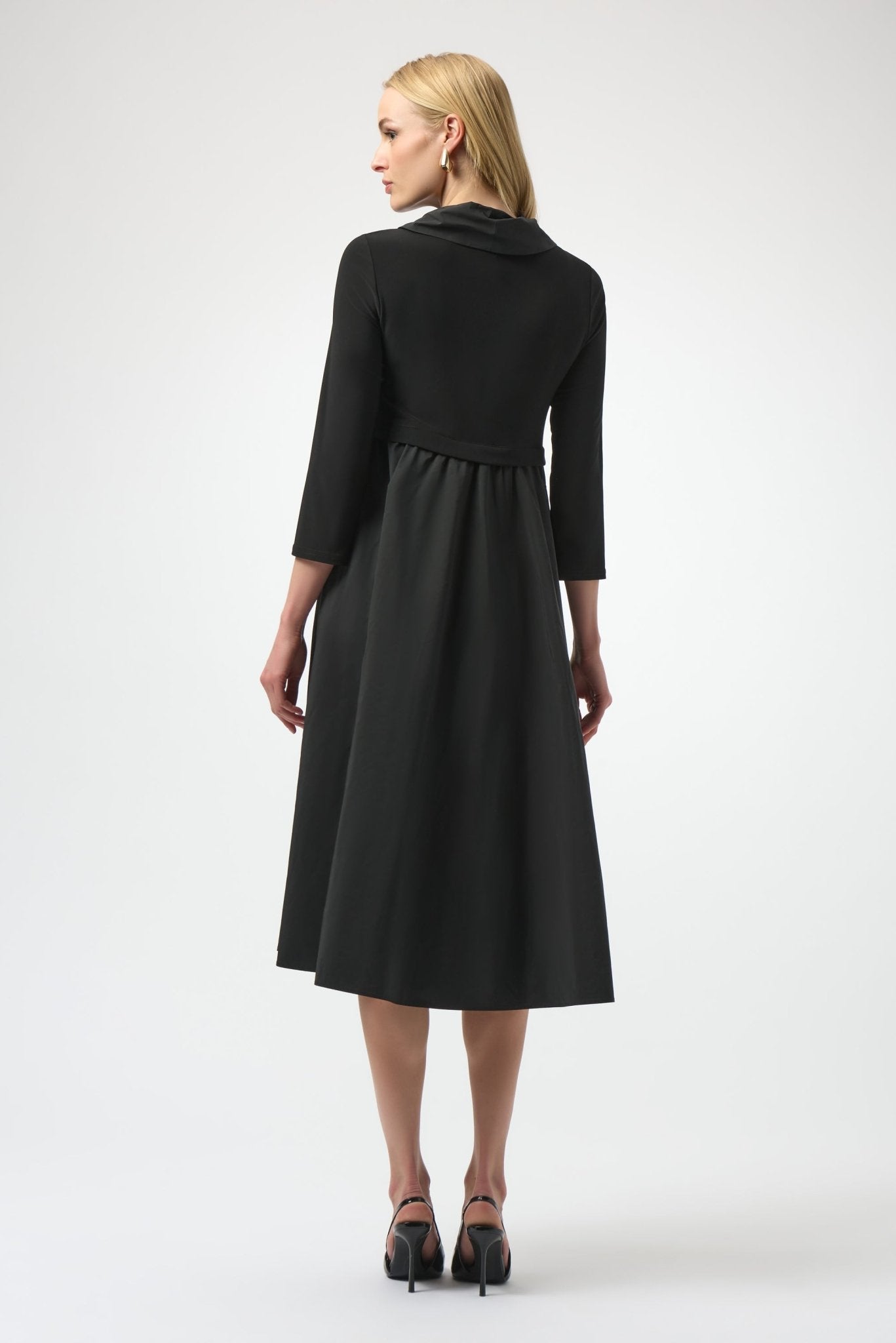 Joseph Ribkoff Fit and Flare Dress Black MMJs Fashion Joseph Ribkoff Fit and Flare Dress Black MMJs Fashion