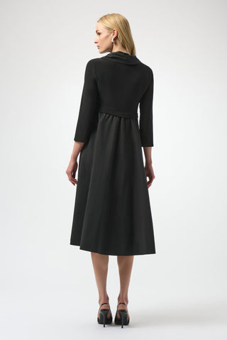 Joseph Ribkoff Fit and Flare Dress Black - MMJs Fashion