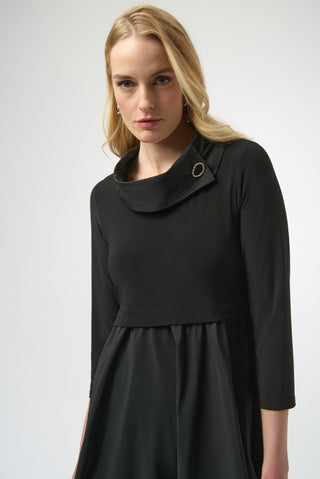 Joseph Ribkoff Fit and Flare Dress Black - MMJs Fashion