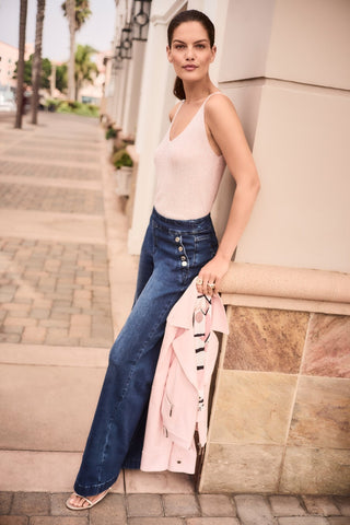 Joseph Ribkoff Foiled Faux Suede Fitted Jacket Pink - MMJs Fashion