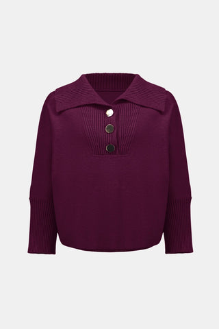 Joseph Ribkoff Shawl Neck Jumper Elderberry - MMJs Fashion