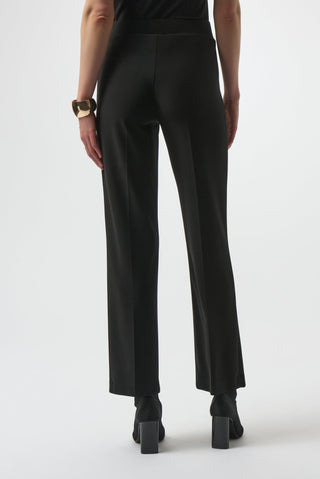 Joseph Ribkoff Silky Knit Straight Leg Trousers Black - MMJs Fashion