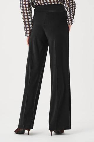 Joseph Ribkoff Silky Knit Wide Leg Trousers Black - MMJs Fashion