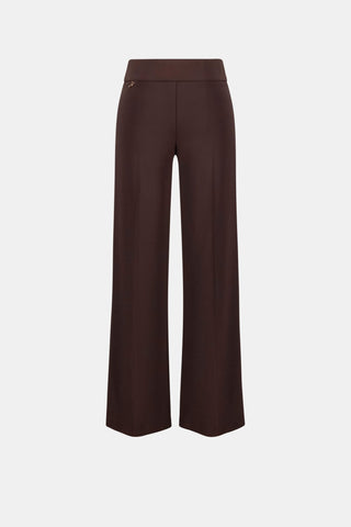 Joseph Ribkoff Silky Knit Wide Leg Trousers Mocha - MMJs Fashion