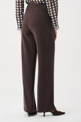 Joseph Ribkoff Silky Knit Wide Leg Trousers Mocha - MMJs Fashion