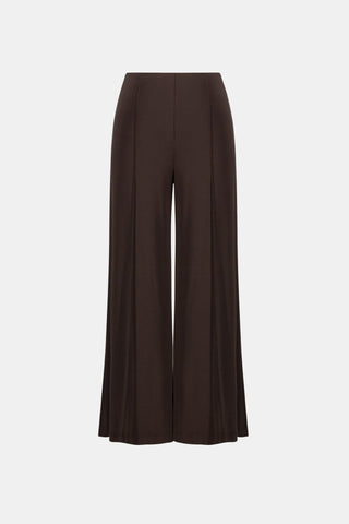 Joseph Ribkoff Silky Pull-On Wide Leg Trousers Mocha - MMJs Fashion