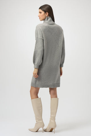 Joseph Ribkoff Straight Fit Sequin Jumper Dress Grey - MMJs Fashion