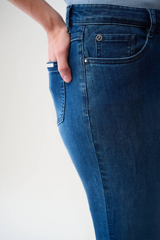 Joseph Ribkoff Straight Leg Stretch Jeans Blue Margot - MMJs Fashion