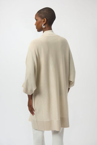 Joseph Ribkoff Stud Detail Cardigan Cover Up Beige - MMJs Fashion