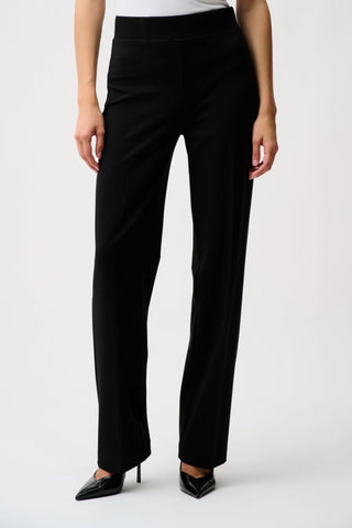Joseph Ribkoff Wide Leg Pull - On Trousers Black Amelia - MMJs Fashion