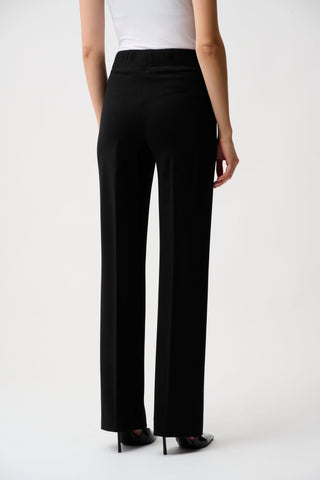 Joseph Ribkoff Wide Leg Pull - On Trousers Black Amelia - MMJs Fashion