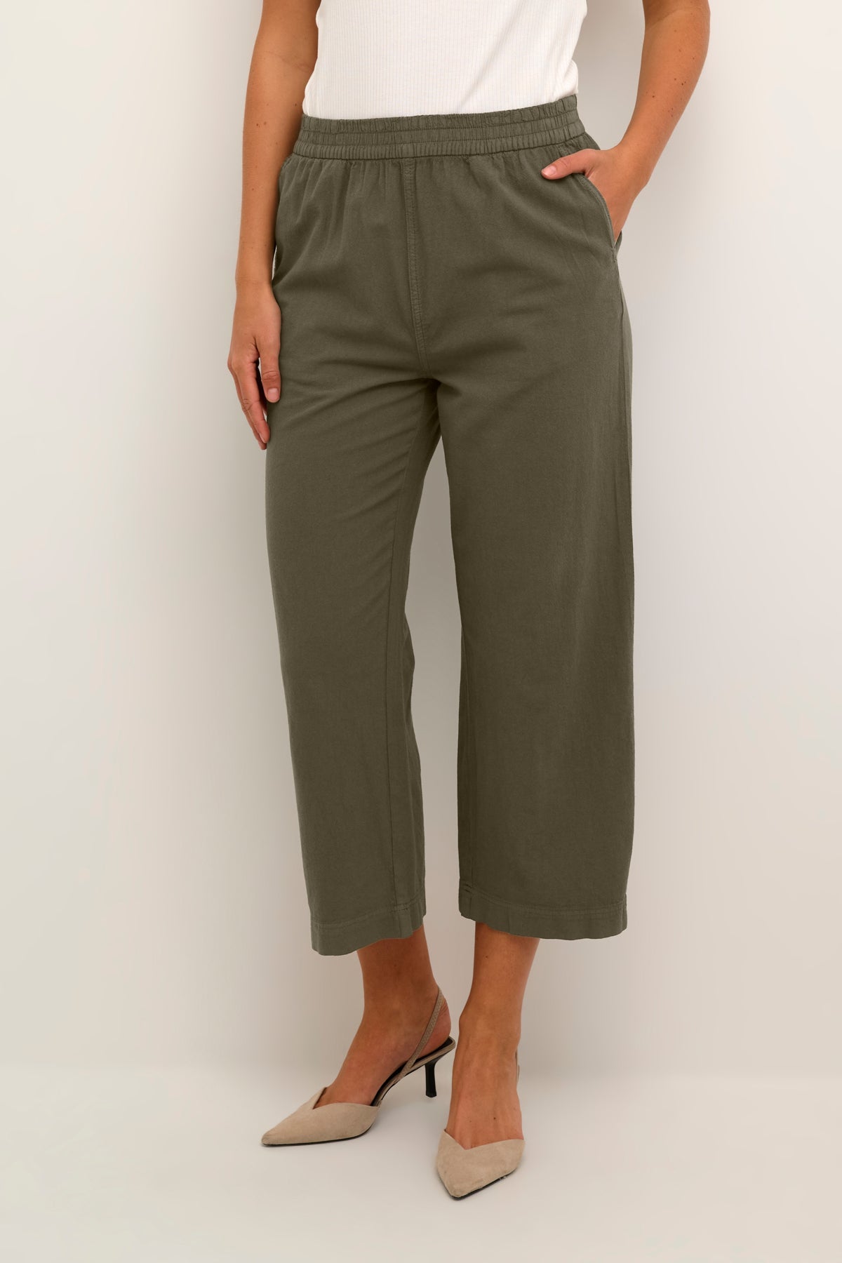 Casual wide leg trousers shop