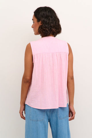 Kaffe Pink Sleeveless Top Pauline - MMJs Fashion