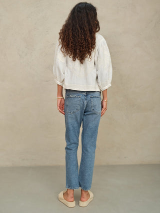 M.A.B.E Embroidered Jacket Ivory Averi - MMJs Fashion