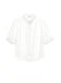 M.A.B.E Embroidered Short Sleeve Blouse White Frani - MMJs Fashion