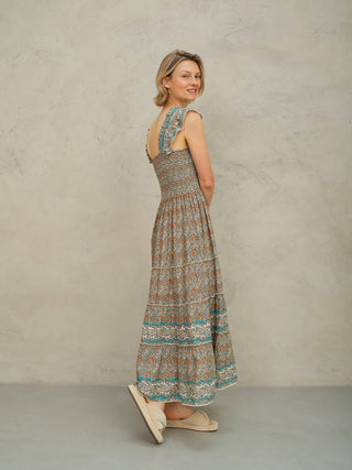 M.A.B.E Print Maxi Sundress Multi Jaci - MMJs Fashion