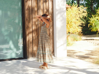 M.A.B.E Print Maxi Sundress Multi Jaci - MMJs Fashion