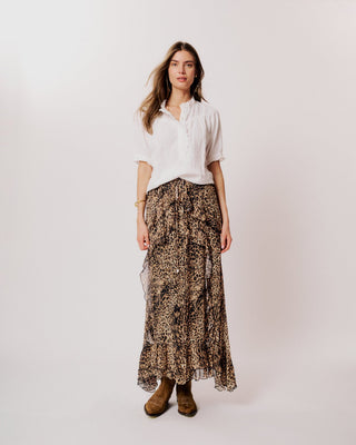 Moliin Ruffle Trim Blouse White Bryanna - MMJs Fashion