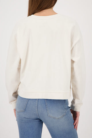 Monari 3D Flowers Sweatshirt Beige - MMJs Fashion