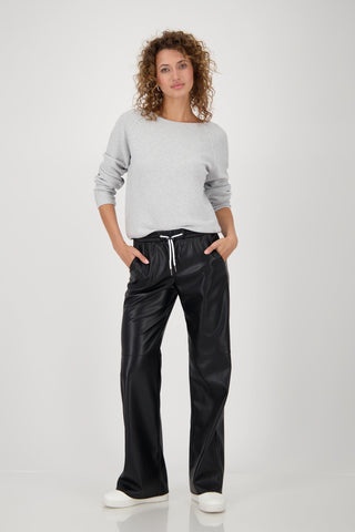 Monari Cotton Jumper with Rhinestones Grey - MMJs Fashion