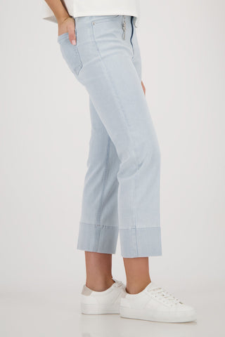 Monari Culotte Jeans with Charm Blue - MMJs Fashion