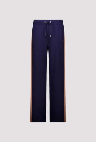 Monari Flared Drawstring Trousers Dark Blue - MMJs Fashion