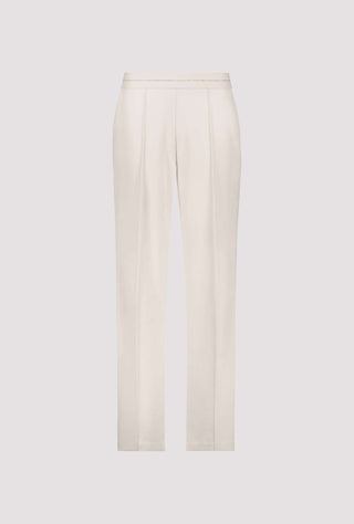 Monari Glitter Stripe Trousers Beige - MMJs Fashion