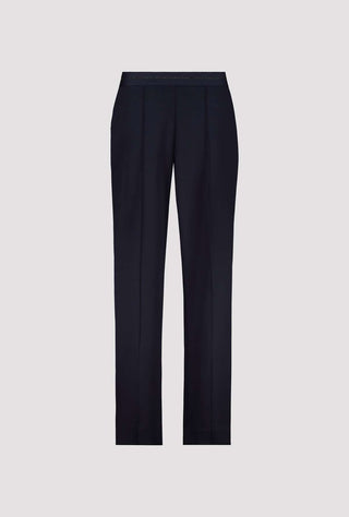Monari Glitter Stripe Trousers Navy Blue - MMJs Fashion