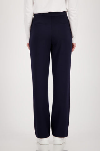 Monari Glitter Stripe Trousers Navy Blue - MMJs Fashion