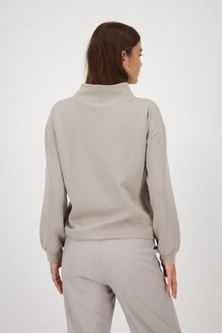 Monari Jewel Detail Sweatshirt Beige - MMJs Fashion