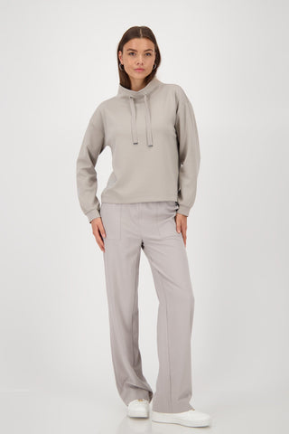 Monari Jewel Detail Sweatshirt Beige - MMJs Fashion