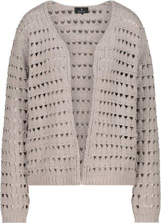 Monari Open Knit Cardigan Beige - MMJs Fashion