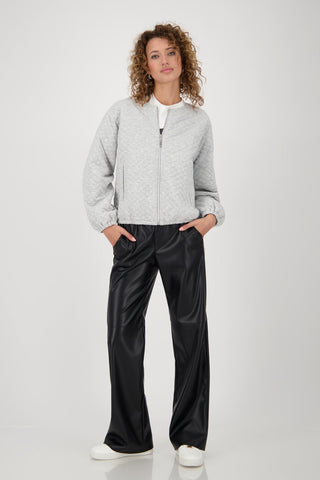 Monari Quilted Jacket Grey Melange - MMJs Fashion
