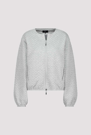 Monari Quilted Jacket Grey Melange - MMJs Fashion