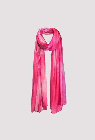 Monari Rose Print Rectangular Scarf Pink - MMJs Fashion
